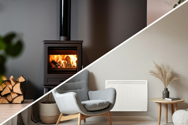chauffage electrique et poele a bois