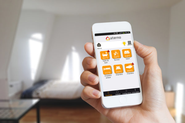 smartphone pilotage intelligent du chauffage a distance