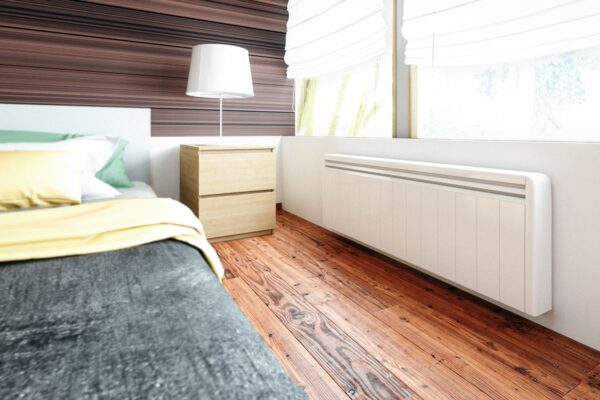radiateur electrique faible hauteur aterno dans une chambre